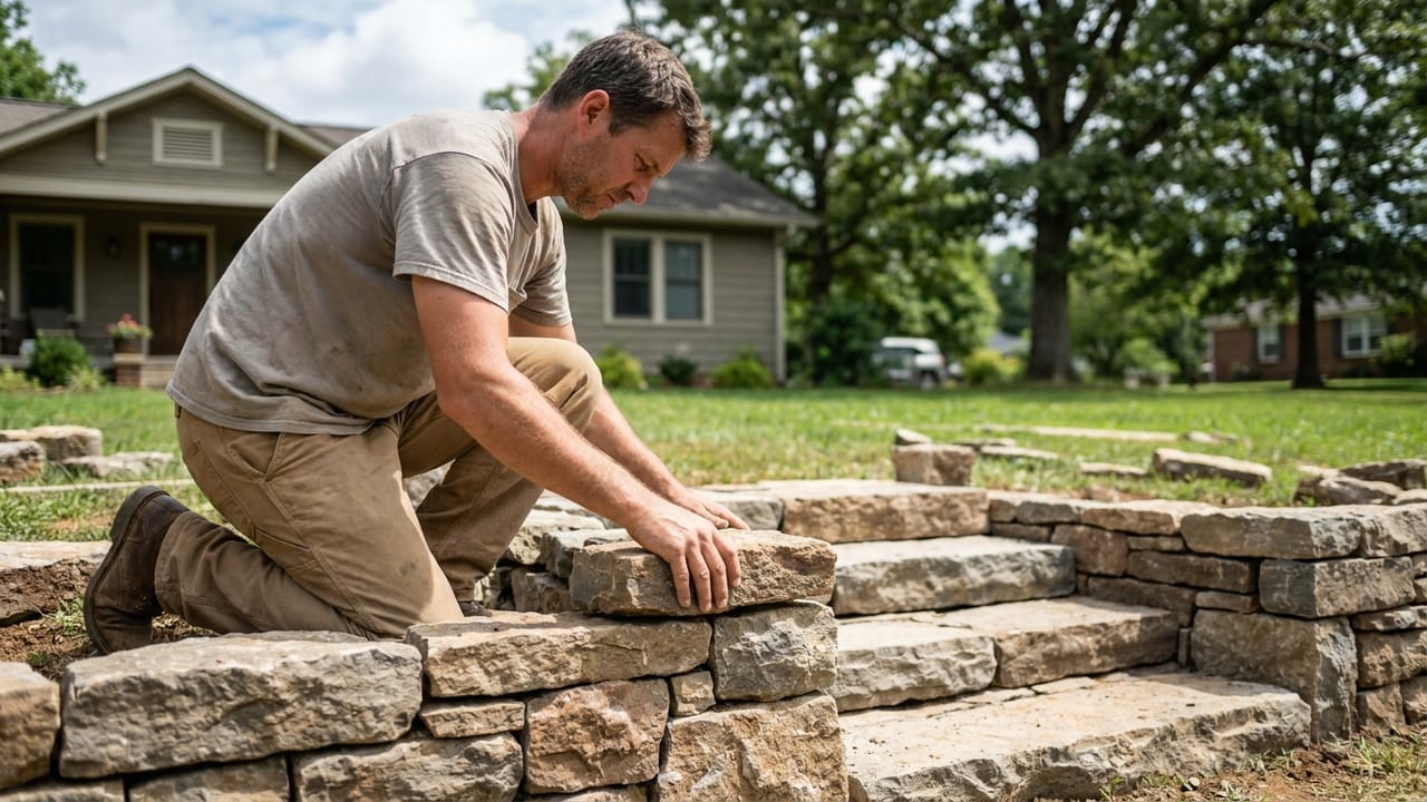 Stone Walls & Steps in Nashville